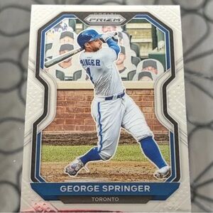 George Springer 2021 Panini Prizm Toronto Blue Jays Baseball Card